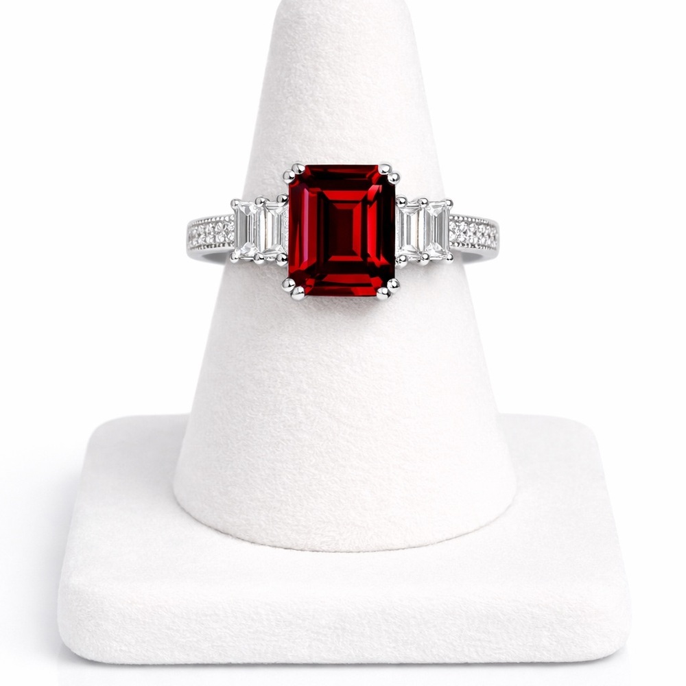 WEDDING RING PROMISE RING ENGAGMENT BRIDAL RING - Picture 4 of 5